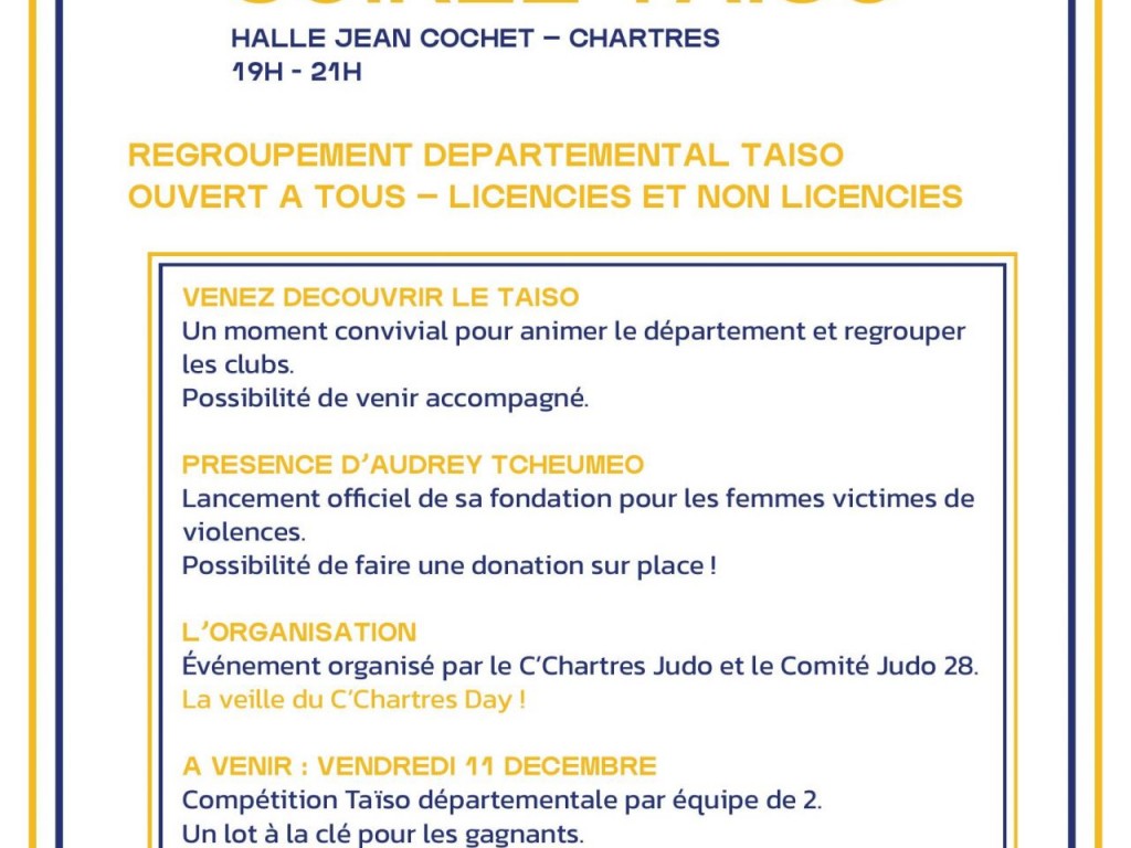 Image de l'actu 'Soirée Taïso, vendredi 12 Juin 2026'