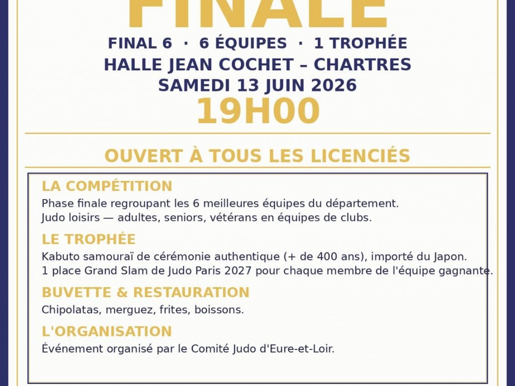Image de l'actu 'MUSASHI CUP 28 – LA GRANDE FINALE APPROCHE ! SAMEDI 13 JUIN'
